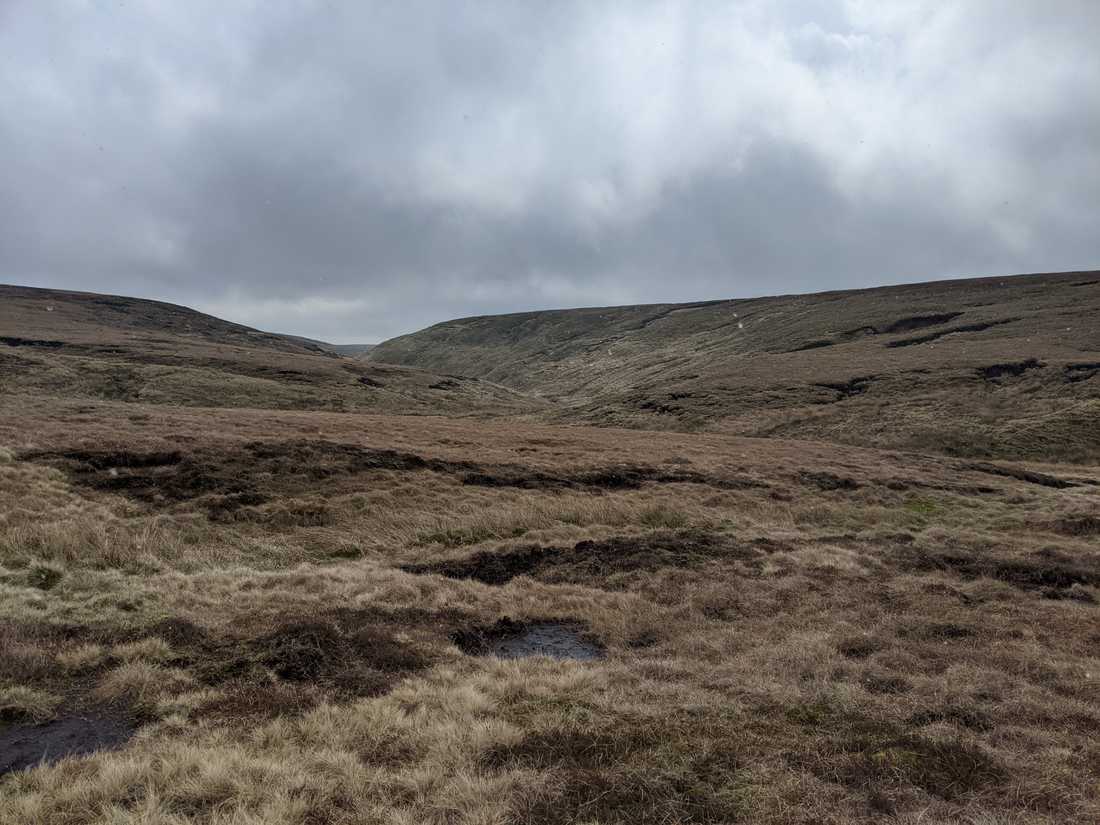 Typical bleak moorland, not a person in sight.